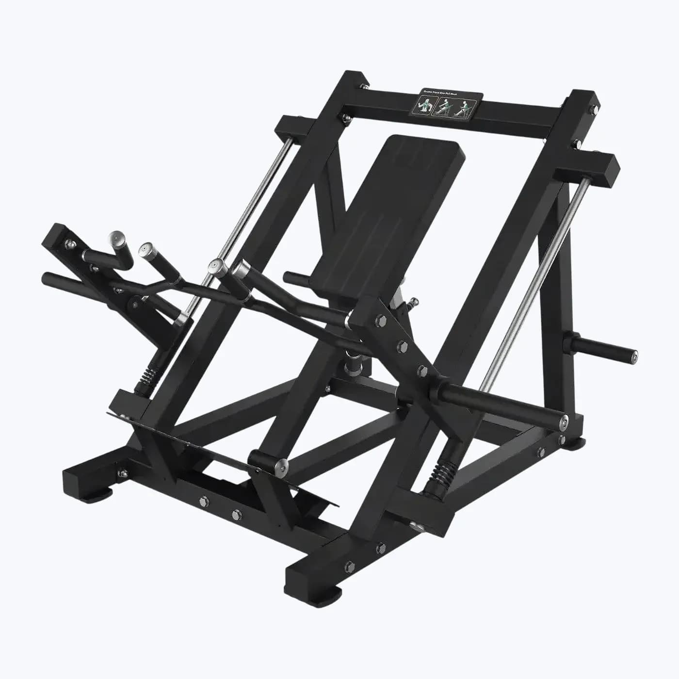 Rowing Assis À Double Rail — À Disques