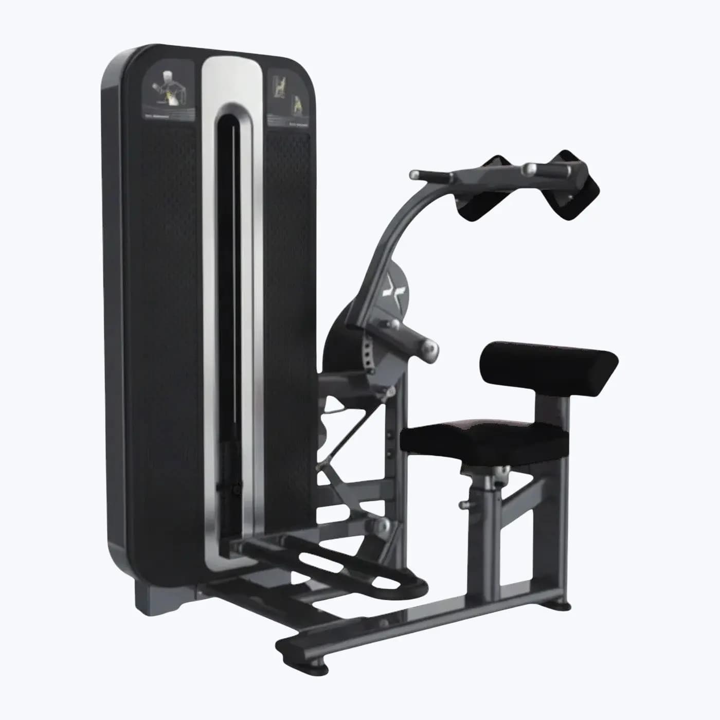 Machine Abdos Crunch Assis — Charge Guidée