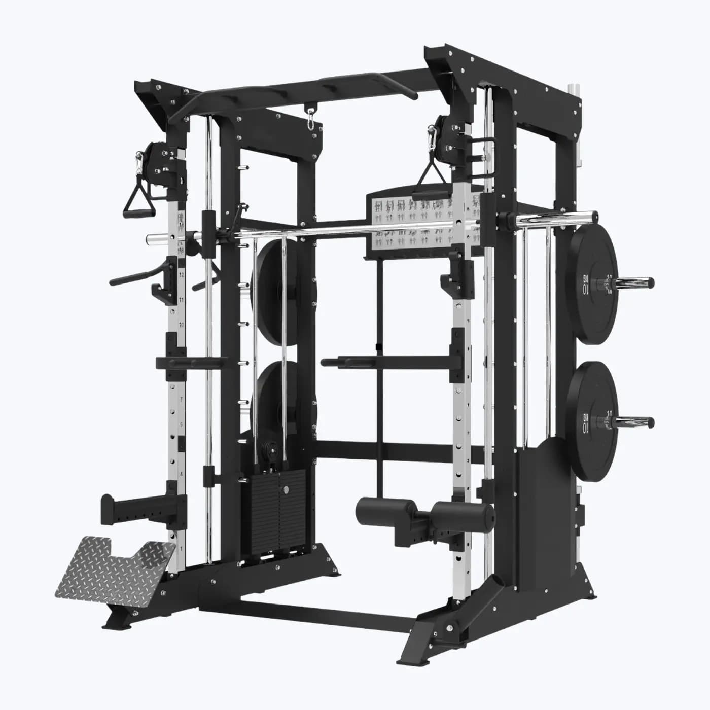 Smith Machine Multifonction Rack & Double Poulie