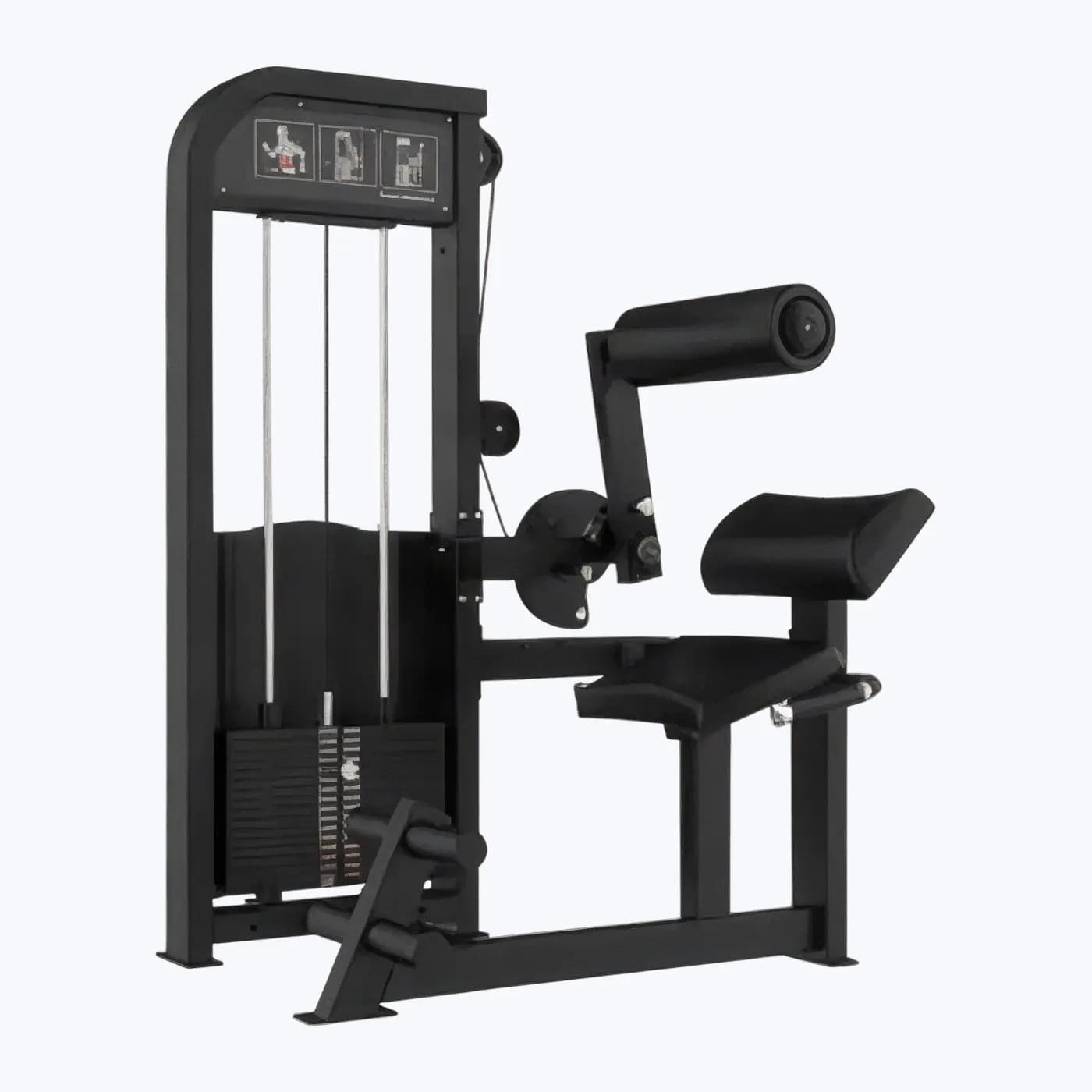 Machine Abdos Crunch — Charge Guidée
