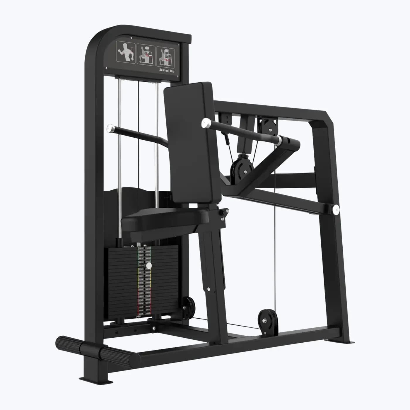 Machine Dips Triceps Assis — Charge Guidée
