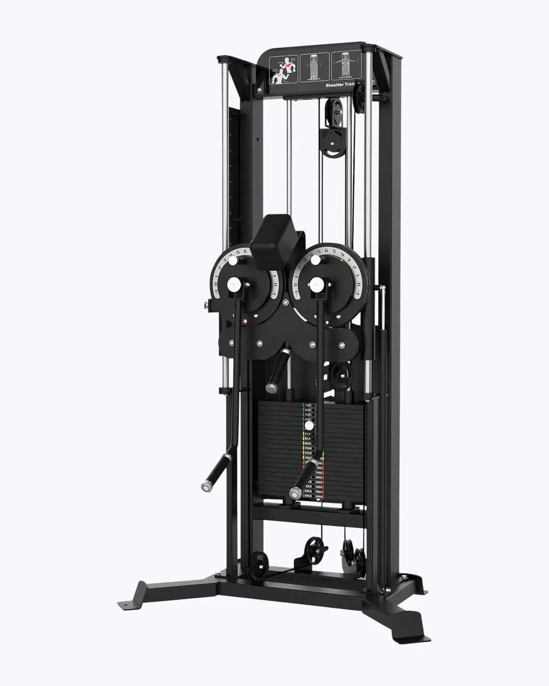 Machine Écartés & Élévations Latérales — Charge Guidée