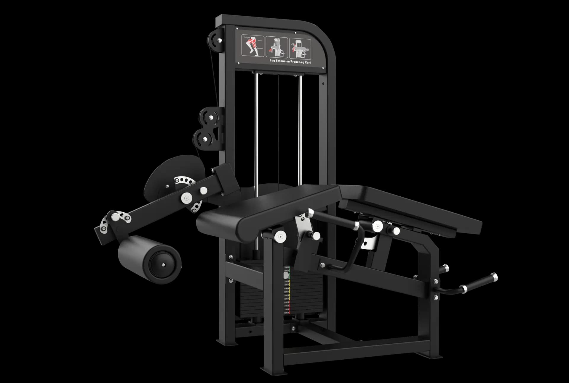 Leg Curl Couché & Leg Extension Combo — Charge Guidée — alternate view