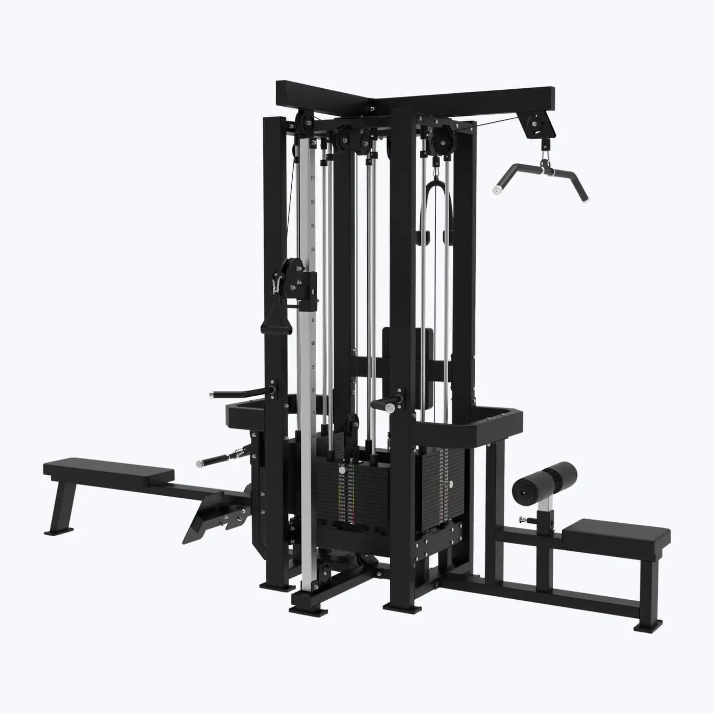 Jungle Gym 4 Postes À Câbles — Charge Guidée